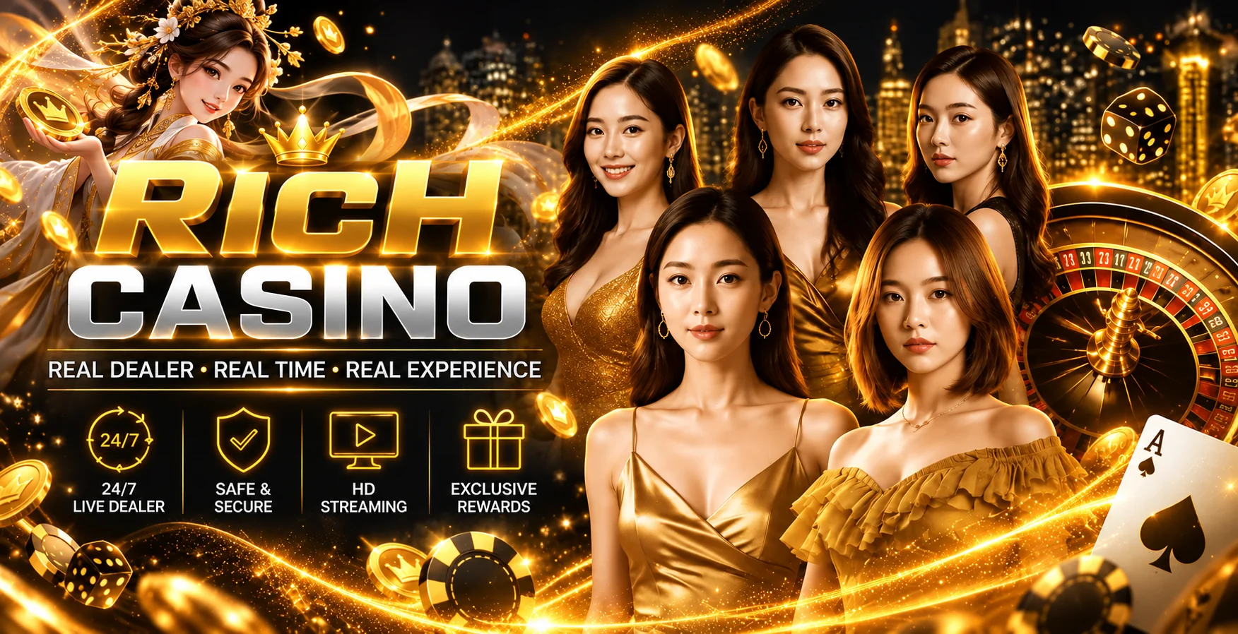 ภาพ Rich คาสิโนสดและระบบใช้งานบนมือถือ